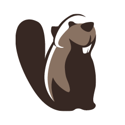 A standing beaver as DBeaver logo